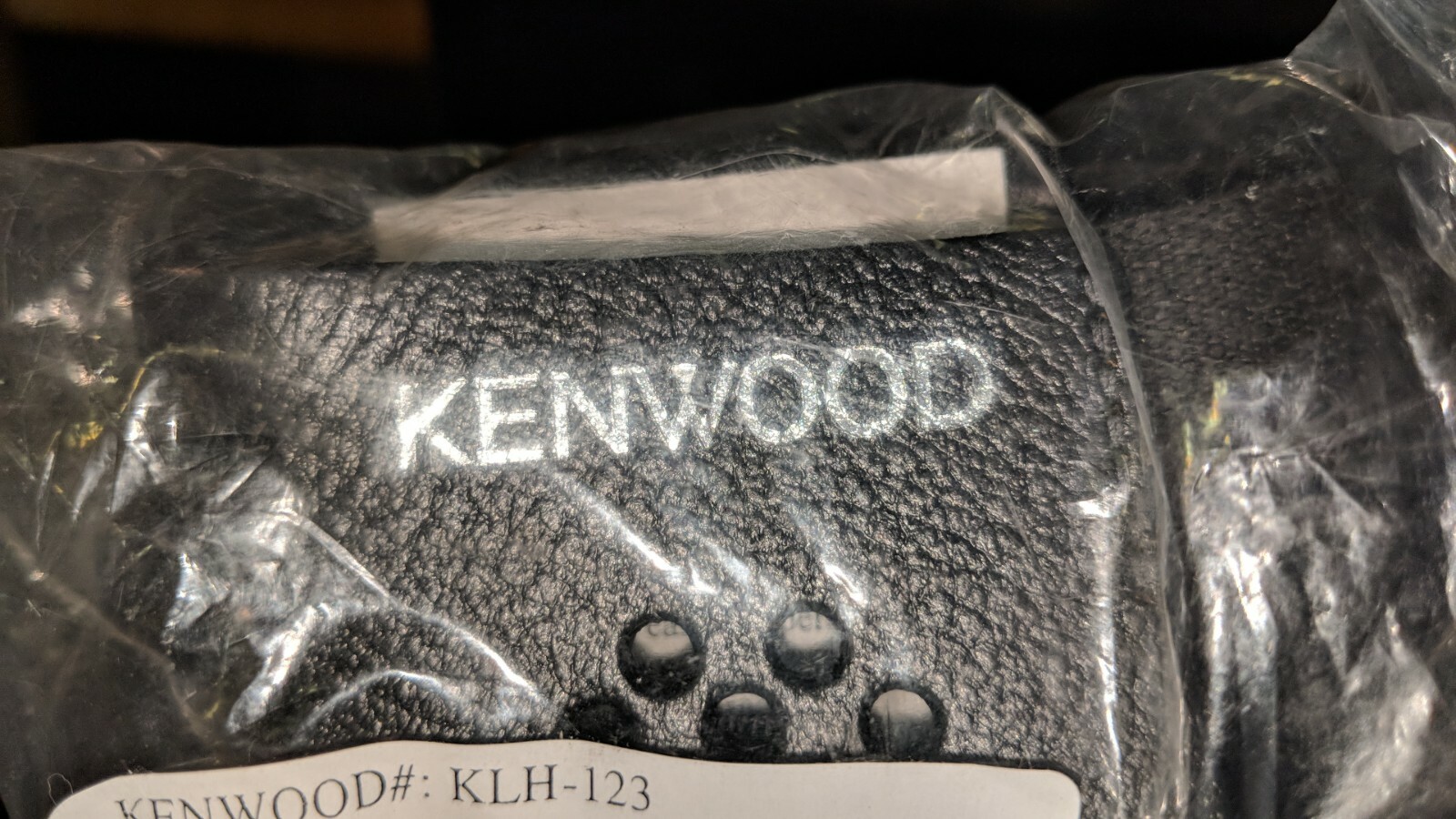 LOT of 6 Kenwood KLH-123 Leather  Belt Radio Holster  For TK2180 TK3180