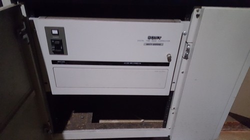 2 Sony BVH-2500 Videocorders 1 inch Type C VTRs in cabinet in one lot with TBC'