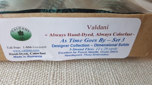 Valdani 3-strand Thread As Time Goes By set cross stitch punchneedle
