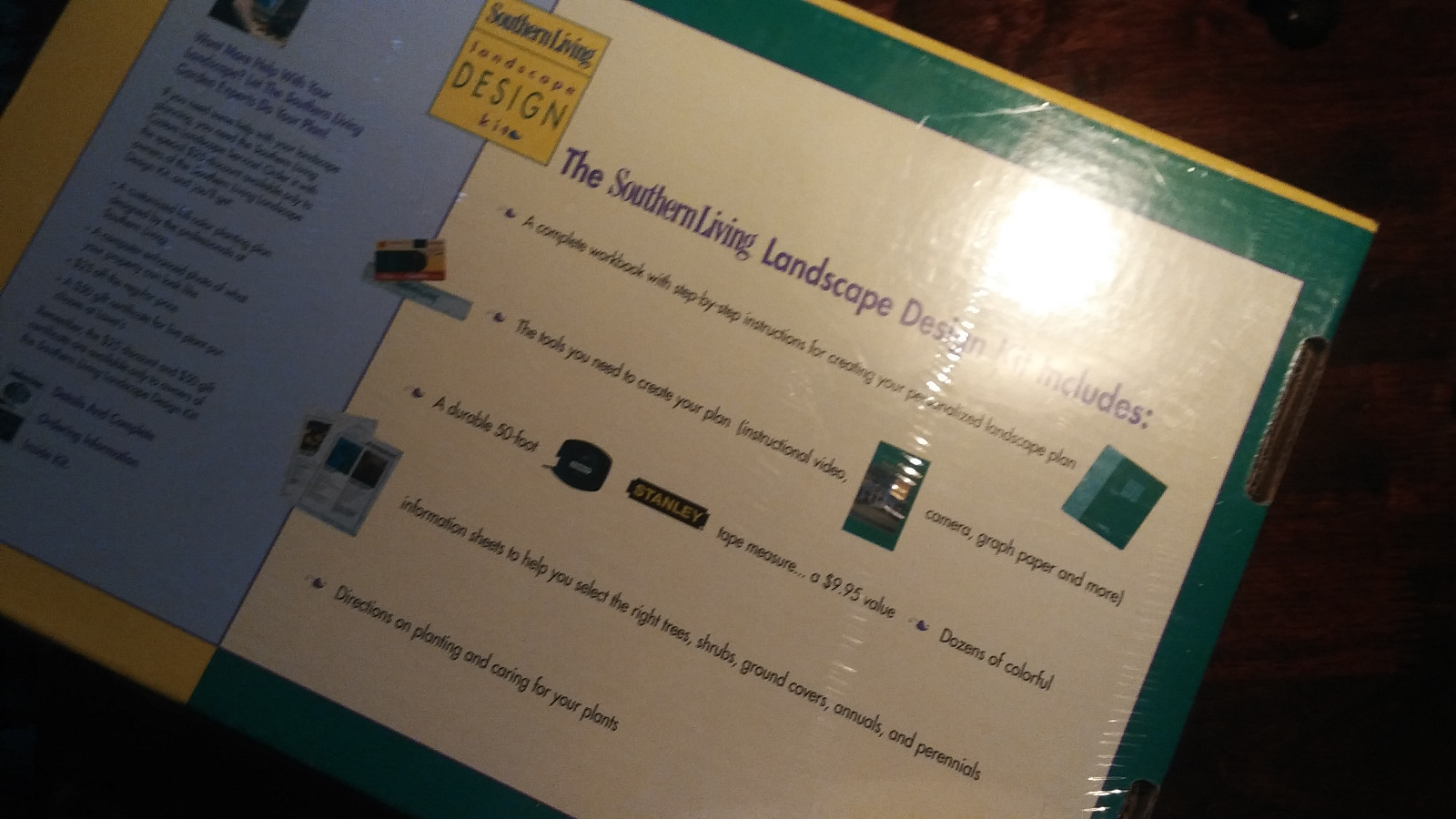 Southern living DYI garden/landscape design kit with tools-drafting/art tools