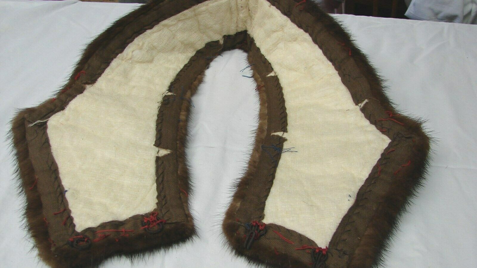 1940s 50s VINTAGE WIDE MINK FUR COAT COLLAR