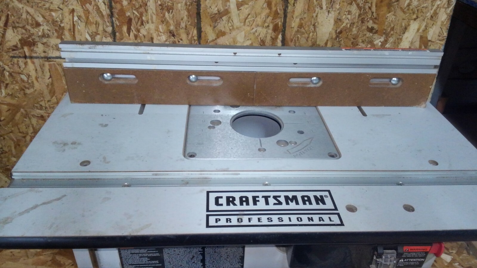 craftsman router table