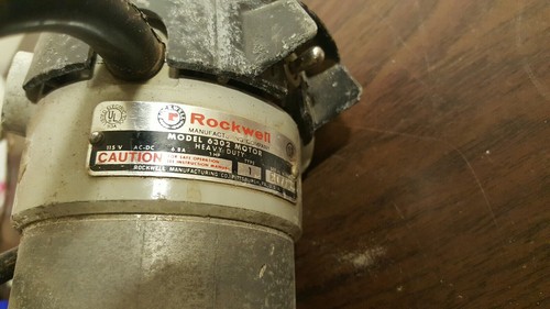 Rockwell heavy duty Model 6302 Router motor and base