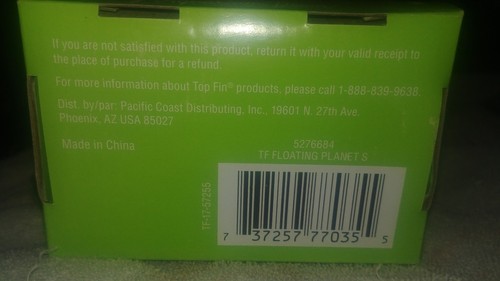 Top Fin Floating Aquarium Decor Floating Planet for Fish tanks NEW