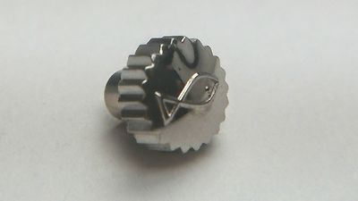 IWC S/S (stainless steel) CROWN 4.50mm diam with Tube 2.00mm, New, tap 10