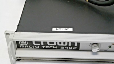 Crown MacroTech 2402 Touring Power Amplifier | w/PIP Card, Great Condition nc