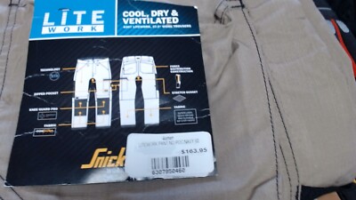 Snickers Litework Pants Khaki size 60 -  44'' waist 32'' inseam 6307