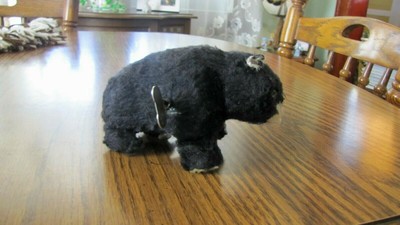 Walking Toy Wind-Up Walking Black Bear With Original  Key Vintage 1950’s Works
