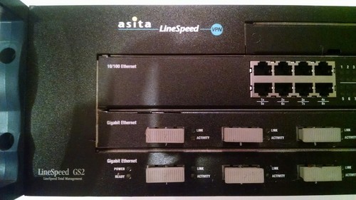 Asita LineSpeed GS2 managed 10/100 Ethernet / gigabit fiber VPN capable switch.