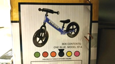 Strider ST-4 Balance / Push BMX Bike Blue
