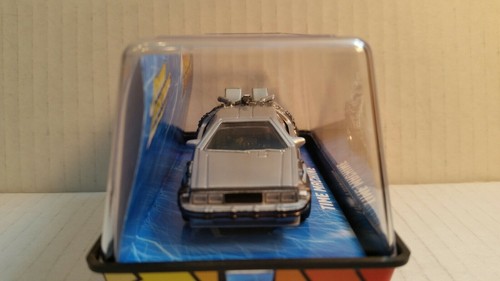 AW-Johnny Lightning-Time Machine-Back to the Future-New in Case-H O Slot Car