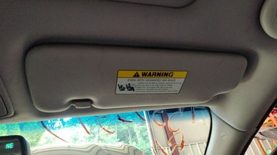 2012-14 Hyundai Sonata RH Passenger Side Interior Sunvisor Sun Visor Gray Cloth