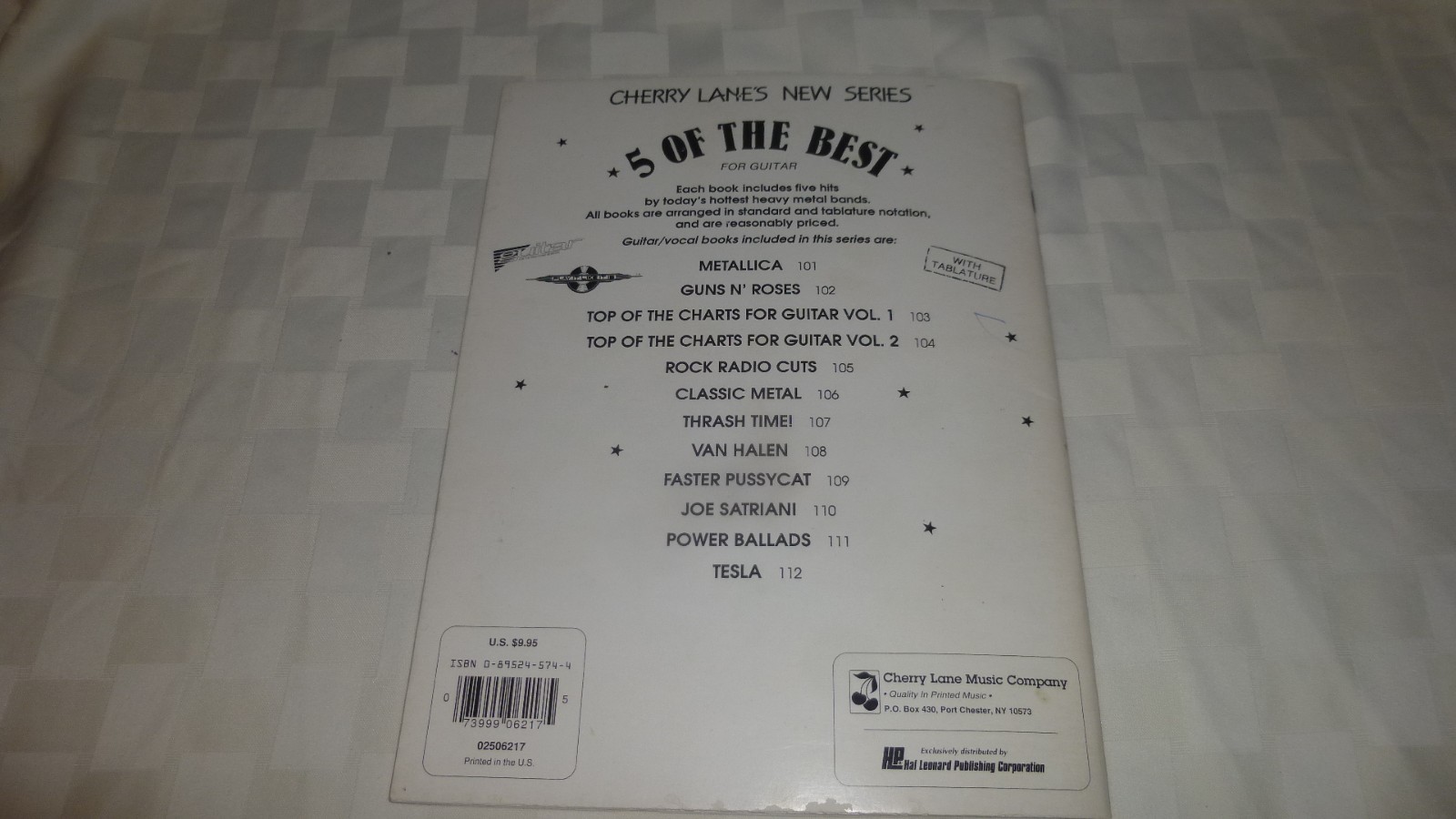 Van Halen Vol. 1 Guitar Tablature Book 1990 Songbook Authorized Edition