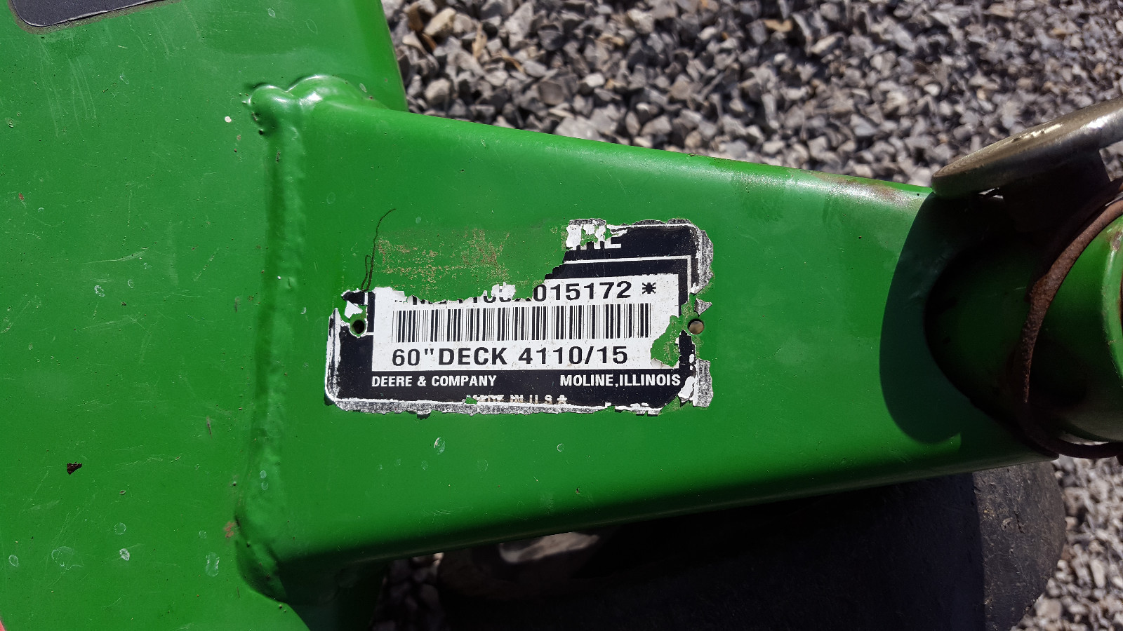 John Deere  4110 / 4115  7iron mower deck  60 inch