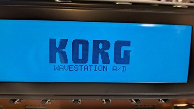 Korg Wavestation A/D , ONLY genuine PLUG'N'PLAY display, NEW blue EL backlight.