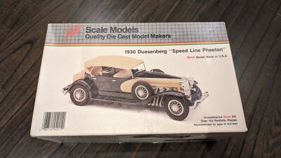 Hubley 1930 Duesenberg Speed Line Phaeton 1/18 scale METAL/PLASTIC New Open Box