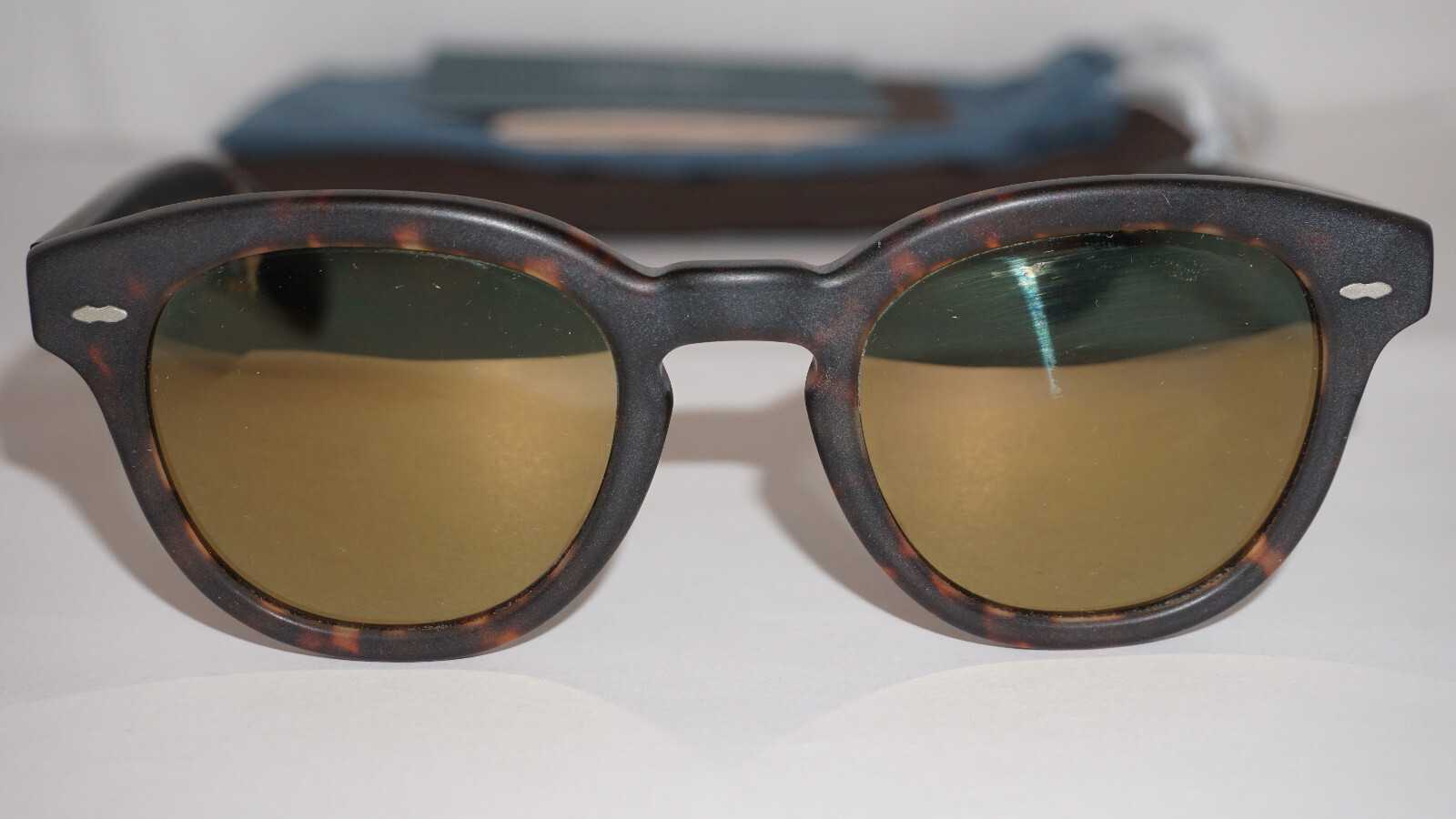 Pre-owned Oliver Peoples Sunglasses Cary Grant Ov54135u 145408 Tortoise Gold Mir 45 22 145 In Gold Mirror