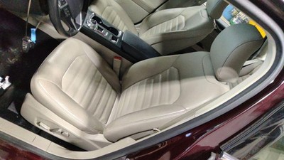 17-20 Ford Fusion LH Driver Powered 10-Way Heated Front Seat Light Stone Leather