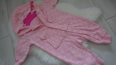 NICE PINK SUMMER WINTER HOLIDAY BABY GIRL ROMPER BABYGROW ALL IN ONE 3-6 mths