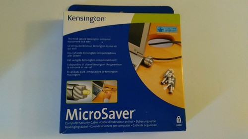 BRAND NEW! Kensington MicroSaver NoteBook Security Cable Lock 64068-Complete Set
