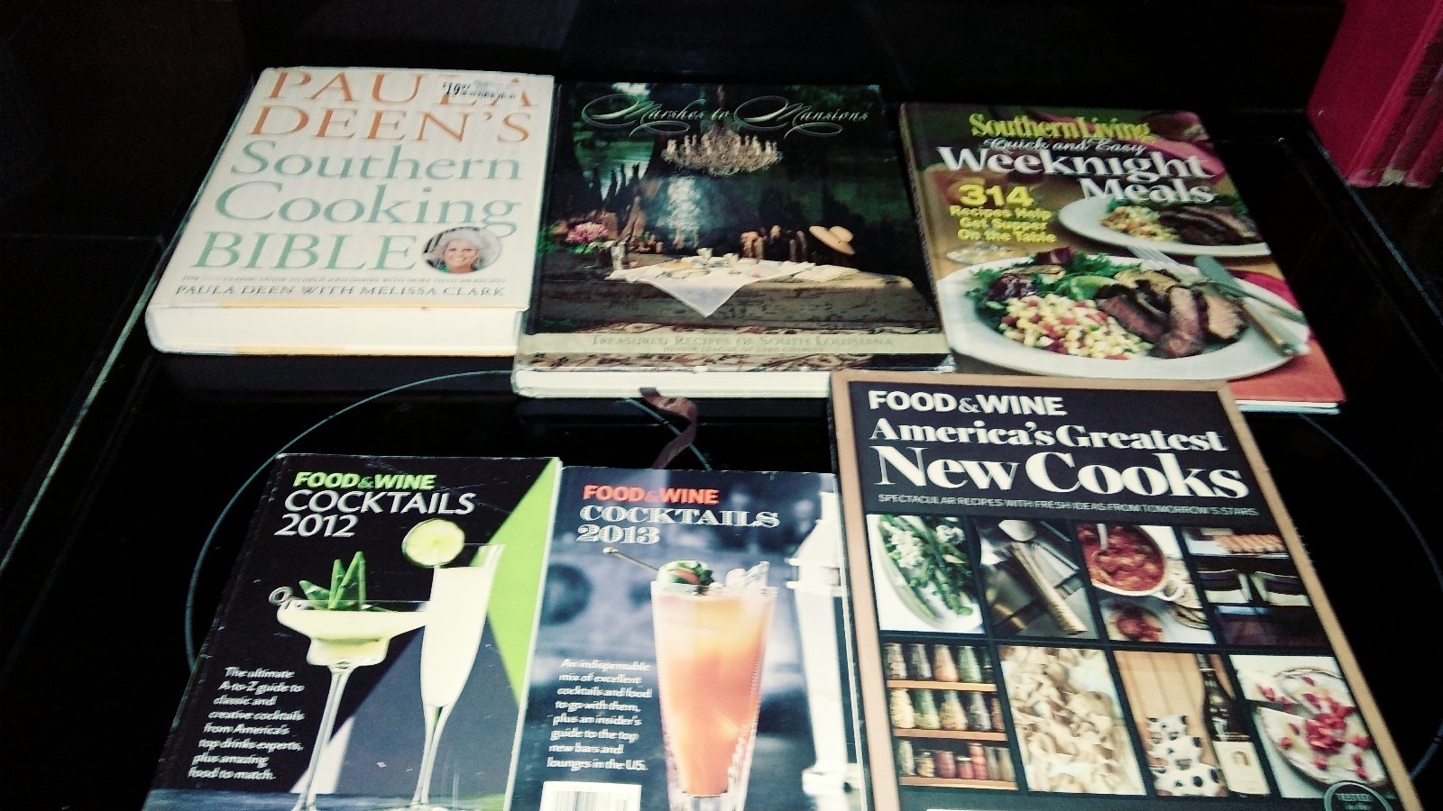 Lot Of 6 Cookbooks Paula Deen food and wine America's greatest new cook Southern