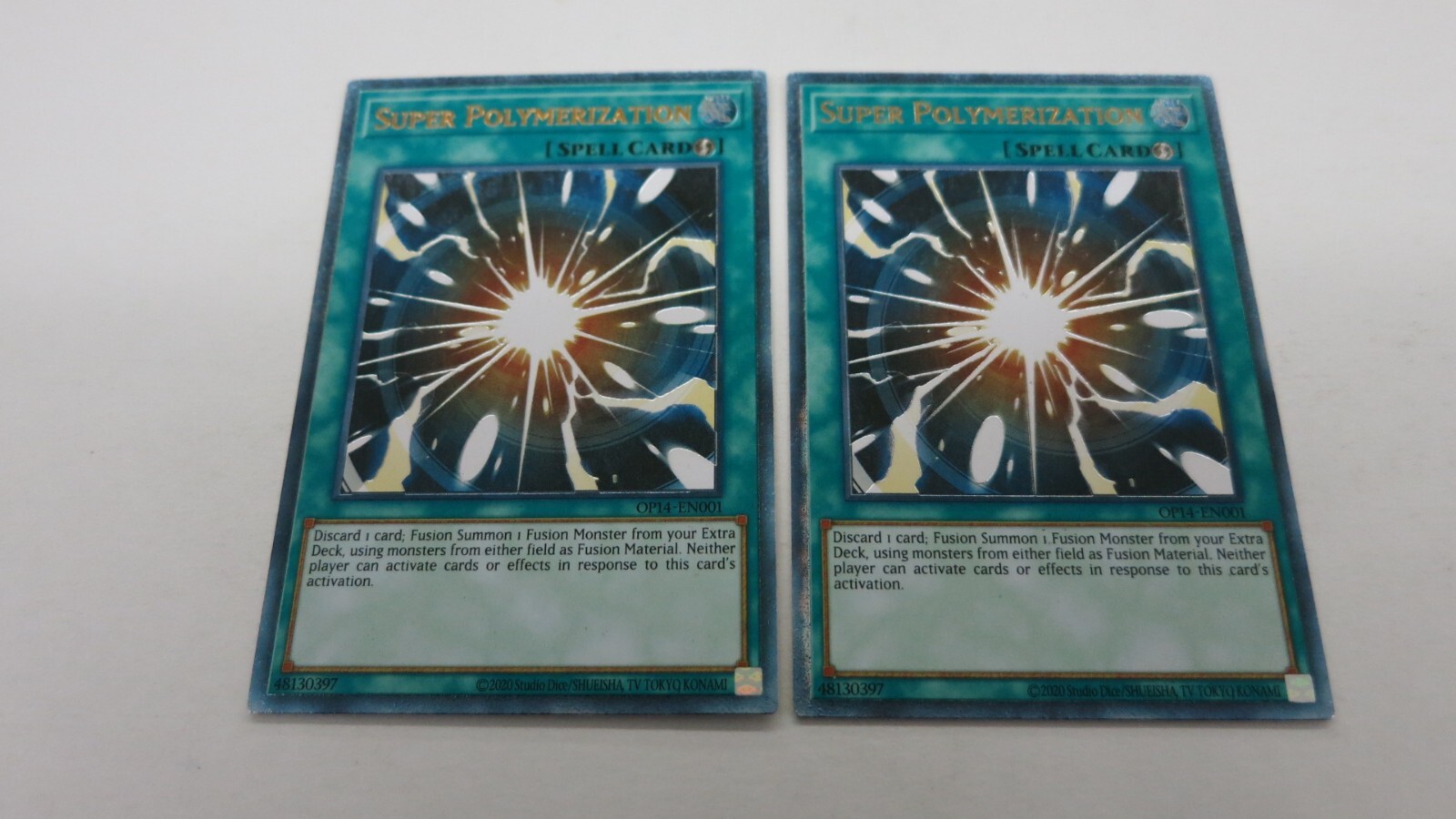 2x SUPER POLYMERIZATION UNLIMITED OP14-EN001 ULTIMATE RARE 2x SUPER POLYMERIZATION UNLIMITED OP14-EN001 ULTIMATE RARE