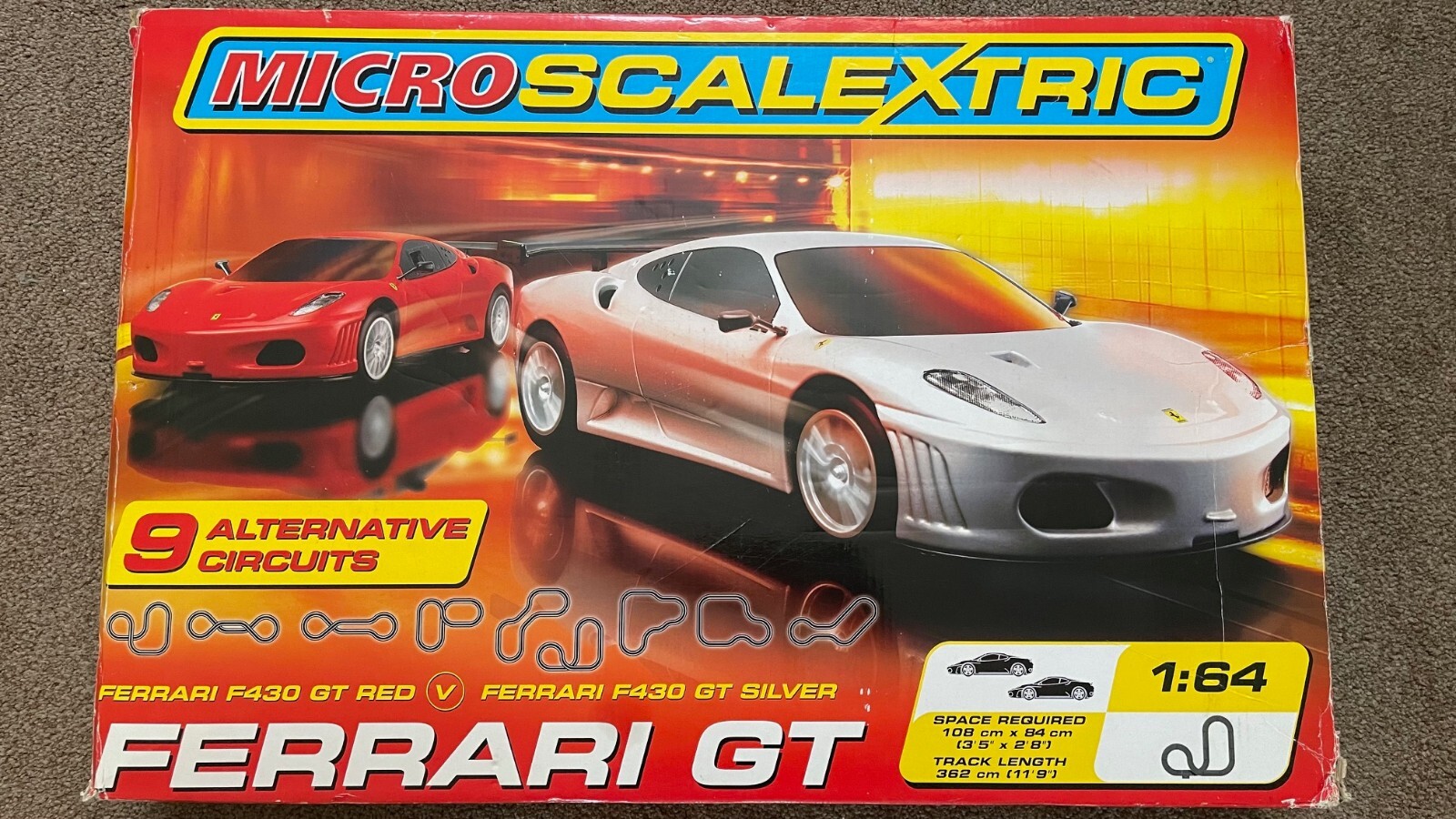 Very Rare Micro Scalextric 1:64 Ferrari GT F430 Set | eBay UK