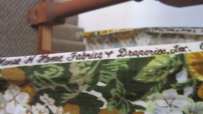 House N Home Fabrics & Draperies Hydrangea Olive Gold Floral 10 3/4 Yards Fabric