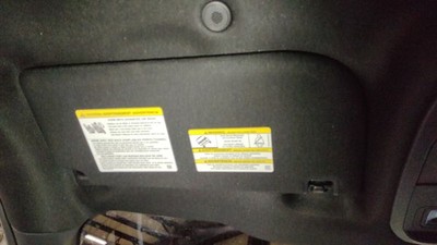 2021-2025 Ford F-150 LH Driver Side Interior Sun Visor Black-JB Cloth