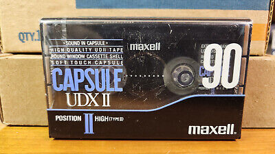 Maxell Capsule UDX II Type II 90 Blank Audio Cassette Tape - Made In Japan - New