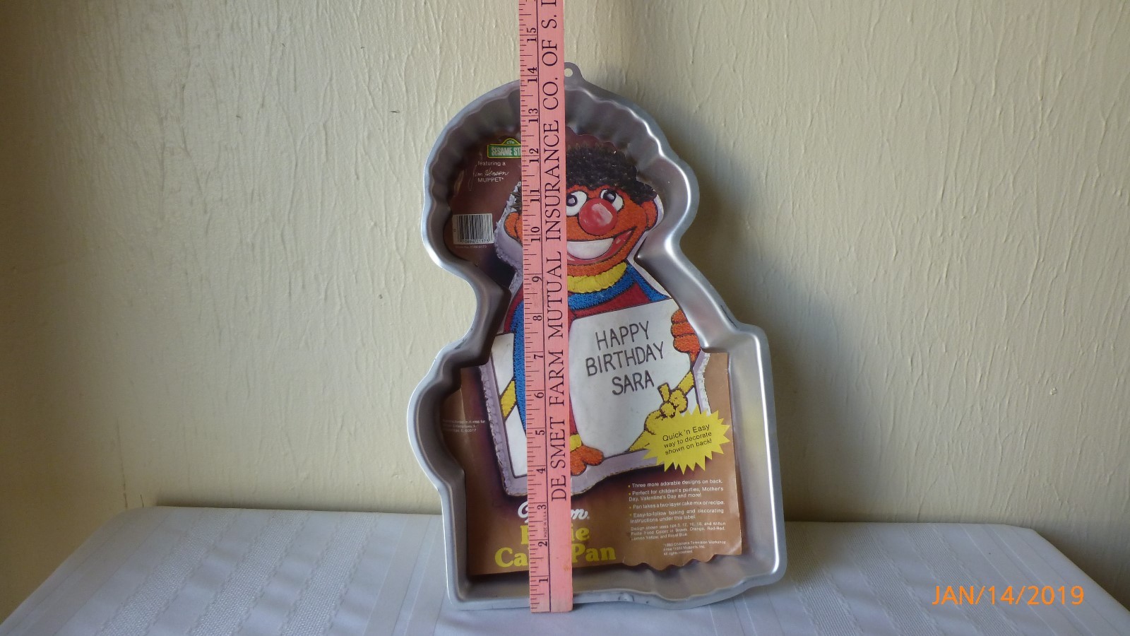 Vintage Wilton Ernie Cake Pan 1983 Jim Henson