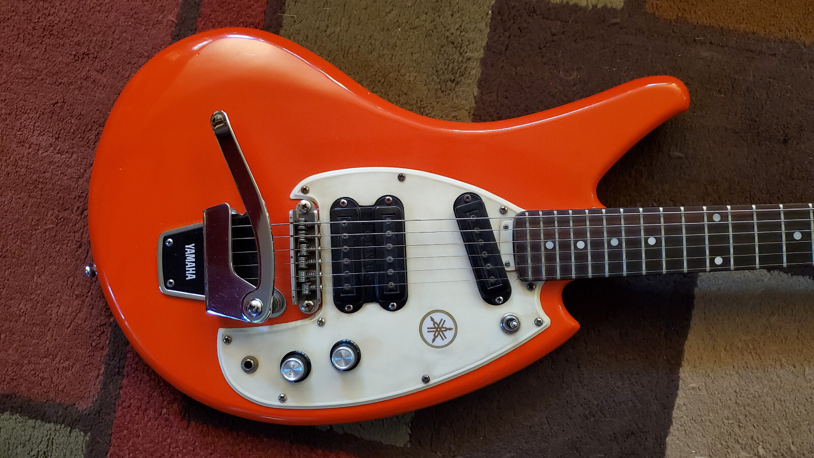 Vintage Yamaha SG-3C Flying Banana Electric Guitar w/Hard