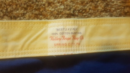 VINTAGE LARGE VALLEY FORGE AMERICAN FLAG.