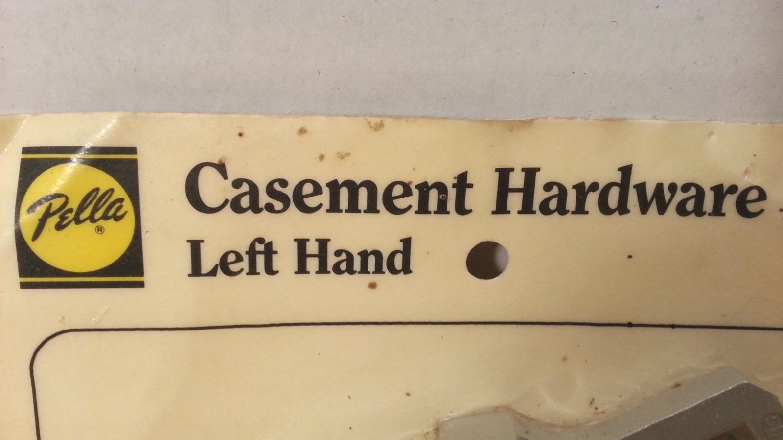 Pella - Casement Window Hardware - Left Hand - Latch - Crank Handle - Cover