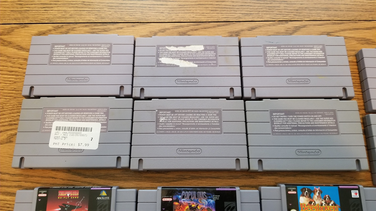 SNES 24 Game Bundle Lot Super Nintendo Tested