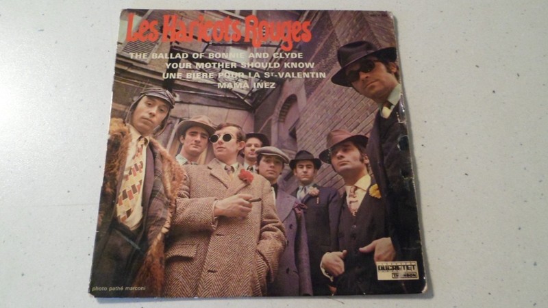 Vinyle 45t Ep Les Haricots Rouges 1968 The Ballad Of Bonnie And Clyde 460v768