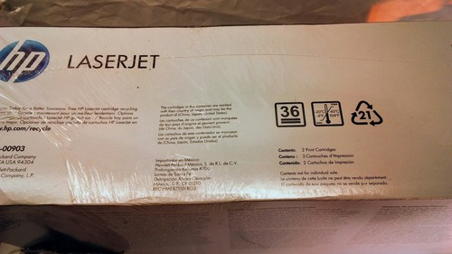 HP 78A CE278D 2-pack Black Original LaserJet Toner Cartridges...FREE SHIPPING