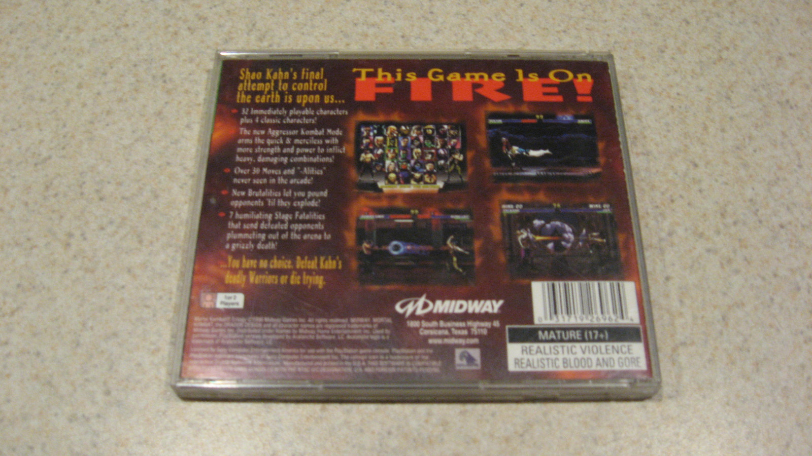 Mortal Kombat Trilogy (Sony PlayStation PS1, 1996) Greatest Hits Complete