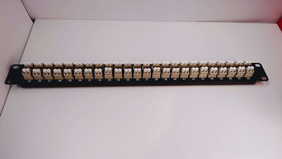 1U 48port High Density Patch Panel, Loaded with LC Duplex Singlemode APC