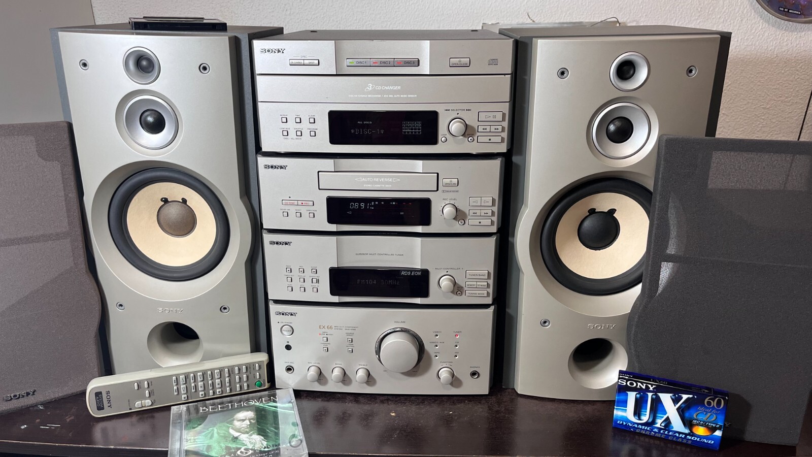 CD/MDプレイヤー(SONY) Sony LBT-ZX66i Muteki H-Fi Music System LBTZX66I B&H Photo Video