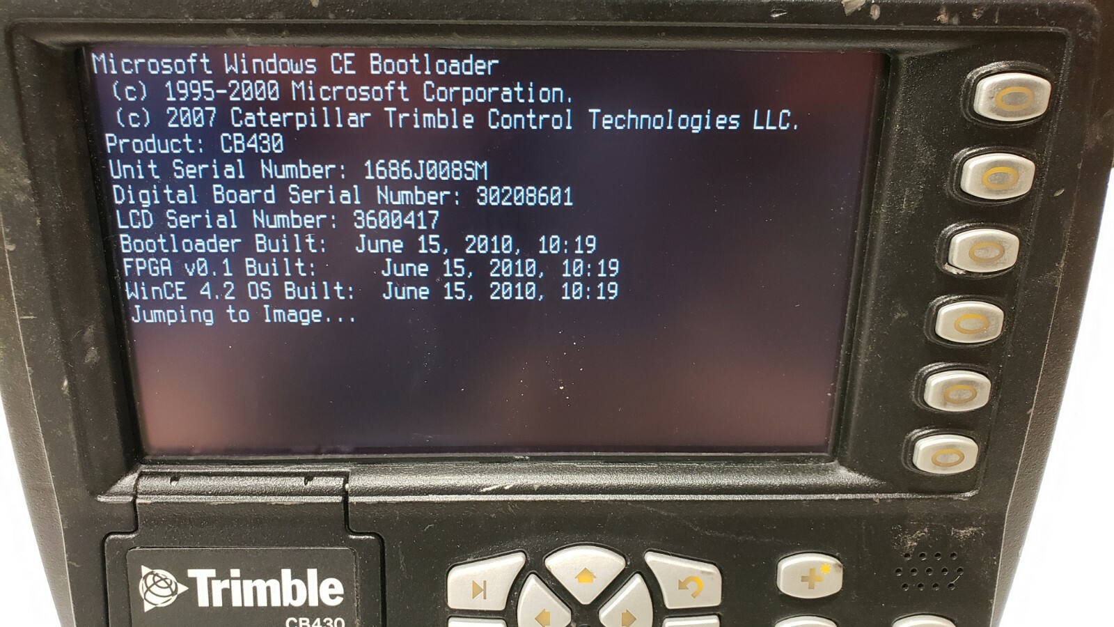 Trimble CB430 Control Box for GSC900 Grade Control System