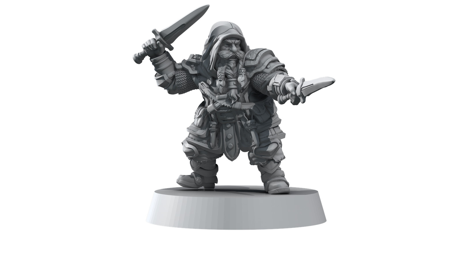Dwarven Rogue Miniatures Set | 32mm Resin Thieves | Forged Path Miniatures