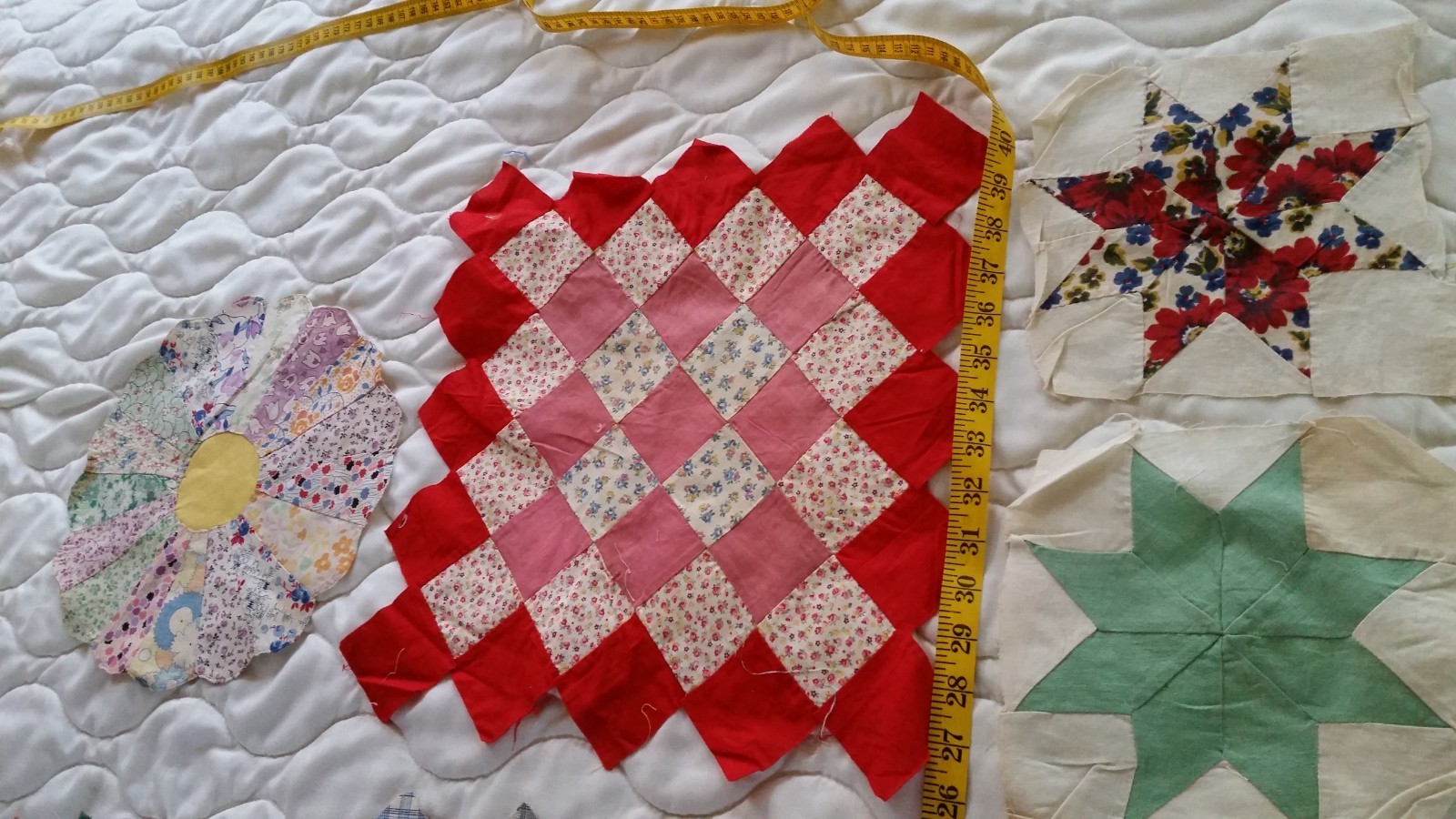 9 Vintage Mix Match Quilt Blocks