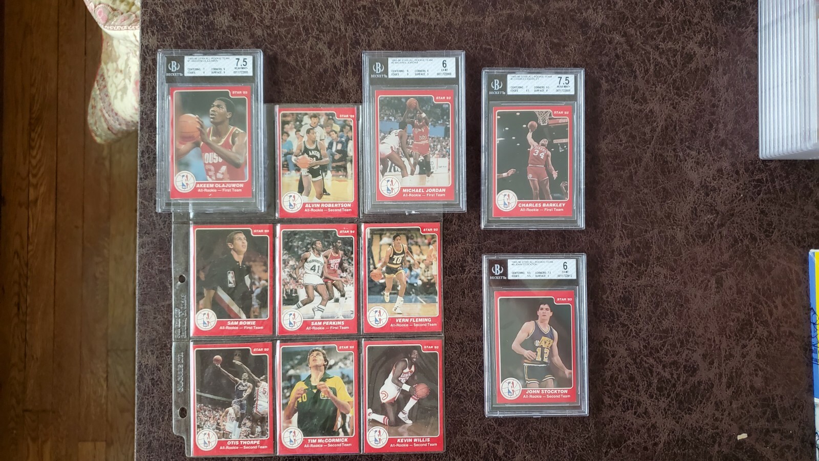 1985 Star Basketball All-Rookie 11-Card Set - Michael Jordan