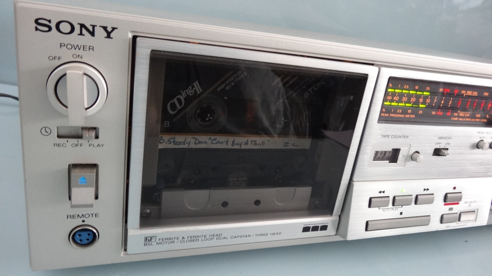 Sony TC-K75 3 Head Audiophile Cassette Deck Hi-end