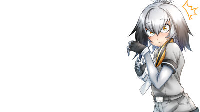 Anime shoebill kemono friends white background girls Playmat Game Mat Desk