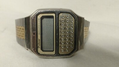 Mens Pulsar Calculator Alarm Watch parts repair only 