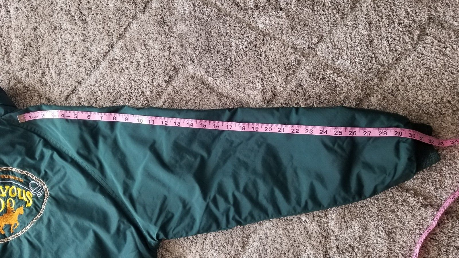 Fahrenheit Vintage Rendezvous 2000 Green Nylon Full Zip Windbreaker Jacket M