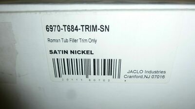 Jaclo 6970-T684-TRIM-SN Satin Nickel Astor 8'' 3 H Deck Mount Roman Tub Faucet