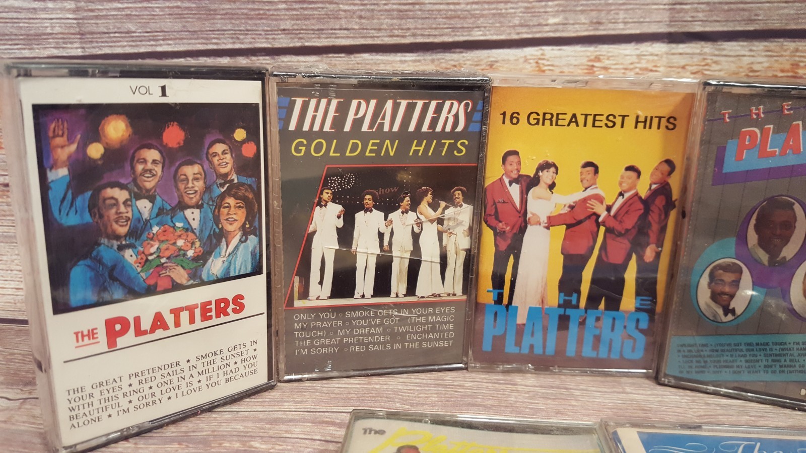 The Platters Cassette Tapes Mixed Lot Of 8 Greatest Hits Easy Listening